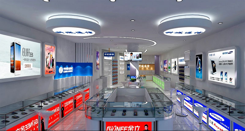 中国移动手机店装修设计效果图